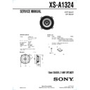 Sony XS-A1324 Service Manual