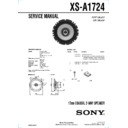 Sony XS-A1724 Service Manual