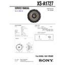 Sony XS-A1727 Service Manual