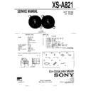 Sony XS-A821 Service Manual