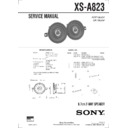 Sony XS-A823 Service Manual