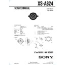 Sony XS-A824 Service Manual