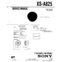 Sony XS-A825 Service Manual