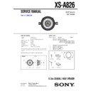 Sony XS-A826 Service Manual