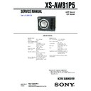 Sony XS-AW81P5 Service Manual
