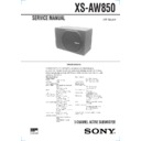 xs-aw850 service manual