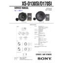 Sony XS-D130SI Service Manual