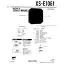 Sony XS-E1061 Service Manual