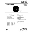 Sony XS-E107 (serv.man2) Service Manual