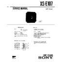 Sony XS-E107 Service Manual