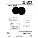 Sony XS-E127 Service Manual