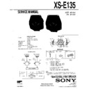Sony XS-E135 Service Manual