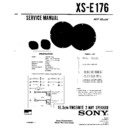 Sony XS-E176 Service Manual