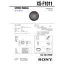 Sony XS-F1011 Service Manual