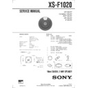 Sony XS-F1020 Service Manual