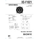 Sony XS-F1021 Service Manual