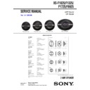 Sony XS-F1025 Service Manual