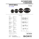 Sony XS-F1026SE Service Manual