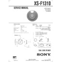 Sony XS-F1310 Service Manual