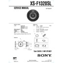 Sony XS-F1320SL Service Manual