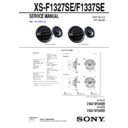 Sony XS-F1327SE Service Manual