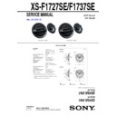 Sony XS-F1727SE Service Manual