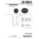 Sony XS-F6913 Service Manual