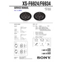 Sony XS-F6924 Service Manual