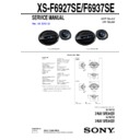 Sony XS-F6927SE Service Manual