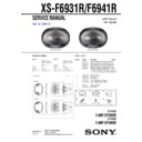 Sony XS-F6931R Service Manual