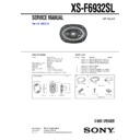 Sony XS-F6932SL Service Manual