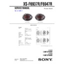 Sony XS-F6937R Service Manual