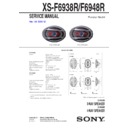 Sony XS-F6938R Service Manual