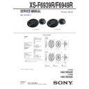 Sony XS-F6939R Service Manual