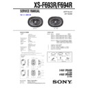 Sony XS-F693R Service Manual
