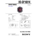 Sony XS-GF1031X Service Manual