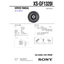 Sony XS-GF1320I Service Manual