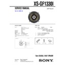 Sony XS-GF1330I Service Manual