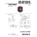 Sony XS-GF1331X Service Manual