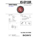 Sony XS-GF133R Service Manual