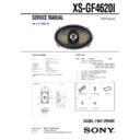 Sony XS-GF4620I Service Manual