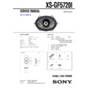 Sony XS-GF5720I Service Manual