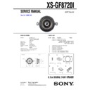 Sony XS-GF8720I Service Manual