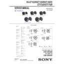 Sony XS-GT1020R Service Manual