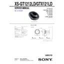Sony XS-GT1212LD Service Manual