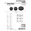 Sony XS-GT1325A Service Manual
