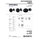 Sony XS-GT1327A Service Manual