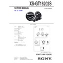Sony XS-GT16202S Service Manual