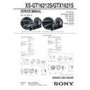Sony XS-GT16212S Service Manual