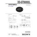 Sony XS-GT69302L Service Manual